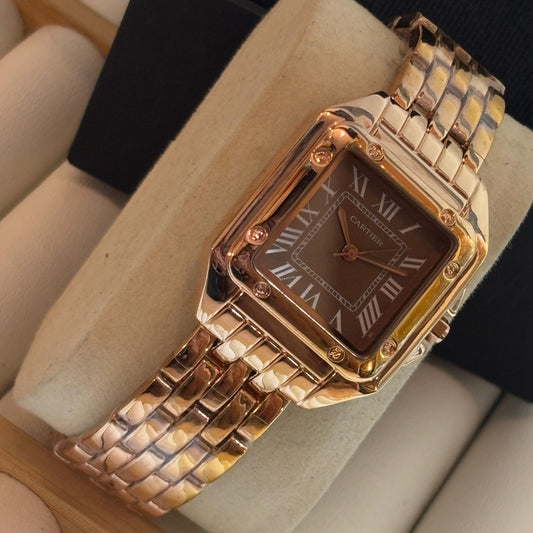 Crtr Brown Dial Watch