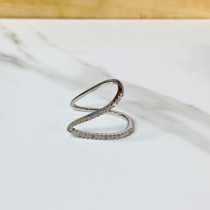 V Vanki Ring silver •