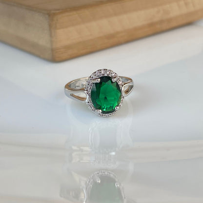 Emerald Oval Ring