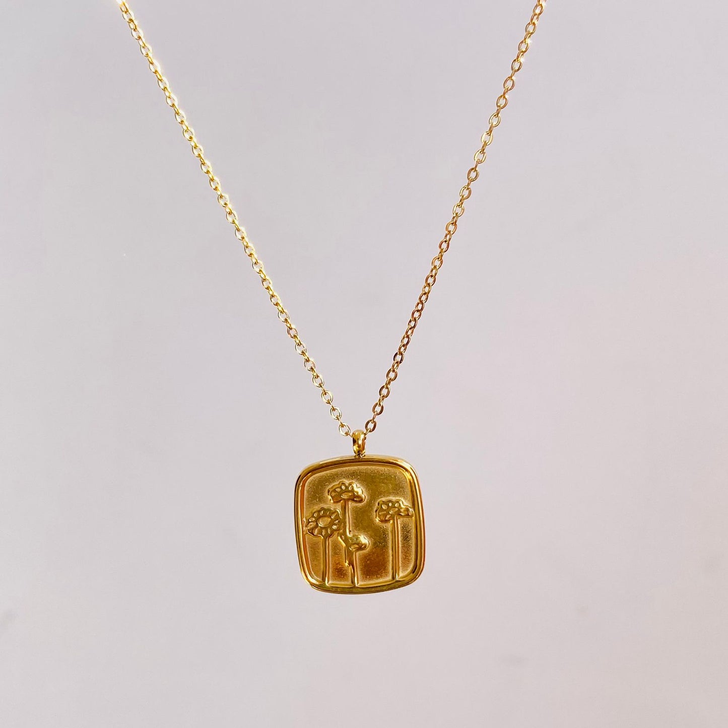 Tropical Stamp Necklace