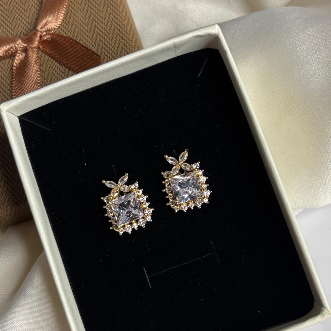 White Nova Studs
