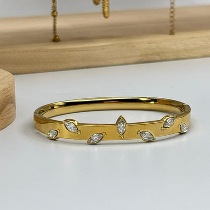 White Leaf Bracelet