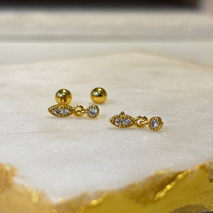 Dainty Dazzle Ballback Studs