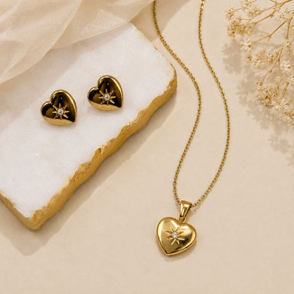 Sparkle Heart Jewellery Set