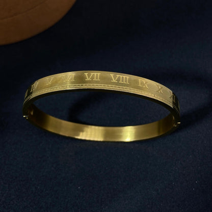 Roman 18K Cuff Bracelet