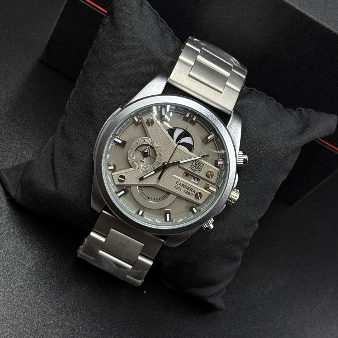 Tag Heuer Carrera Silver Chronograph Watch