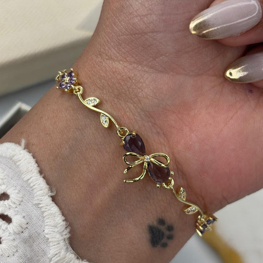 Cinderella Lilac Bracelet (Gold)