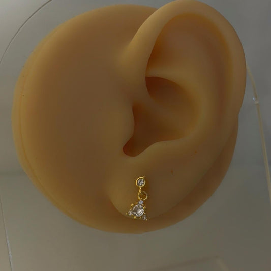 Aura Charm Flatback Earrings