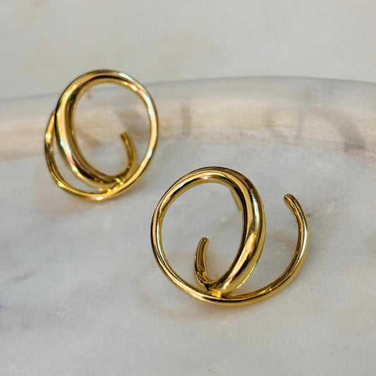 Swirled Luxe Earrings