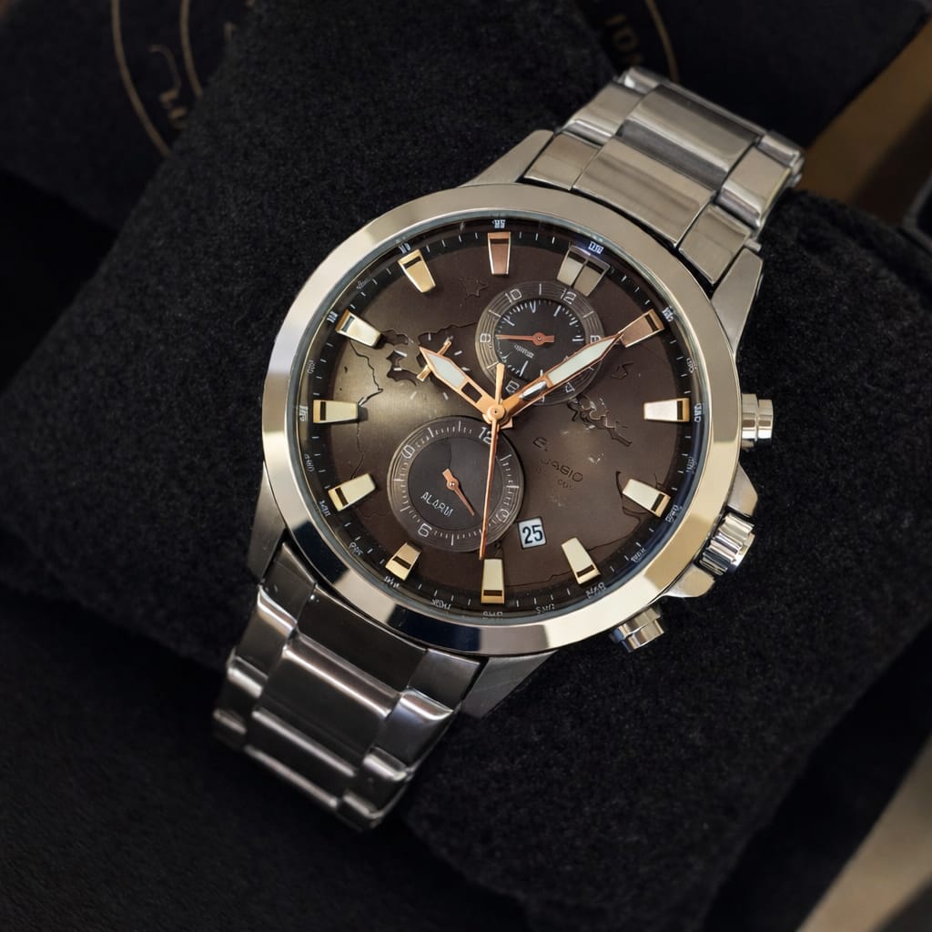 Edifice Casio WR 100M ( SILVER )