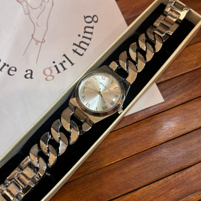 MK Link Watch (Silver)- 32 Mm