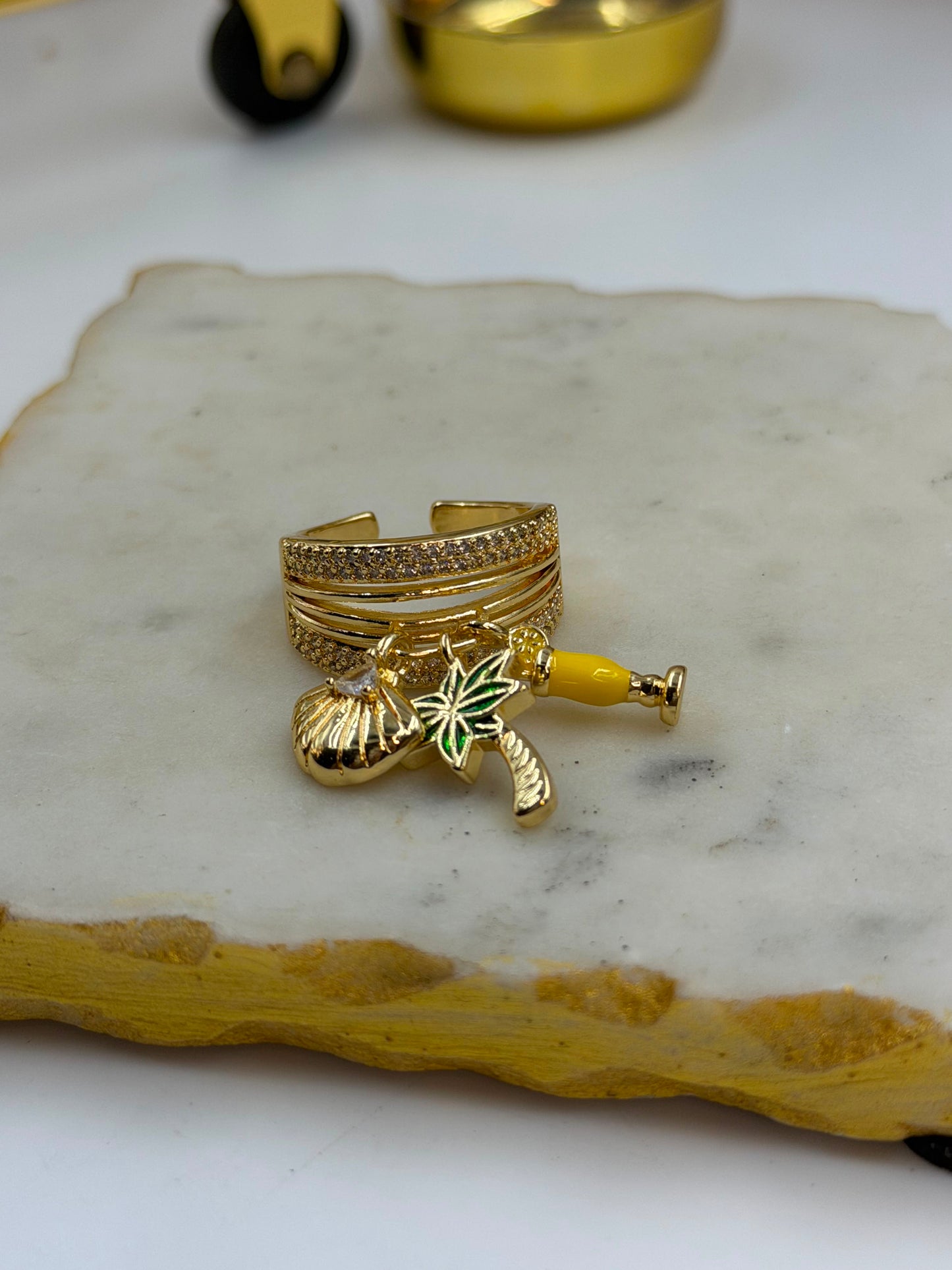 Beach Gurl Charm Ring