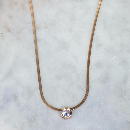 Moon phase necklace