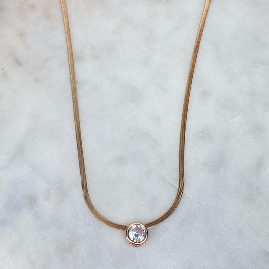 Moon phase necklace