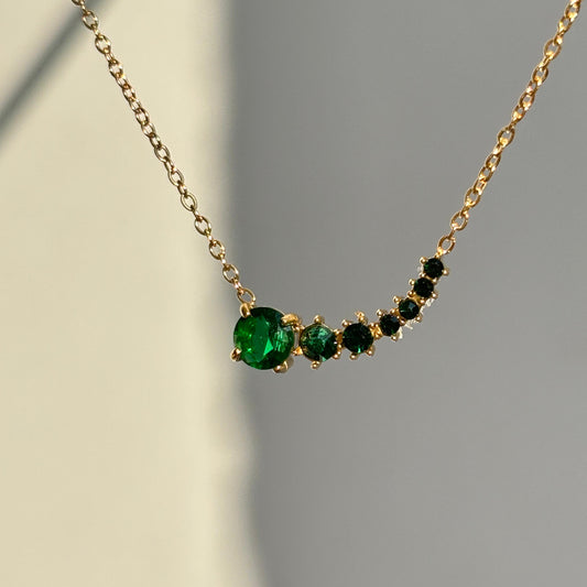 Emerald Julie Necklace