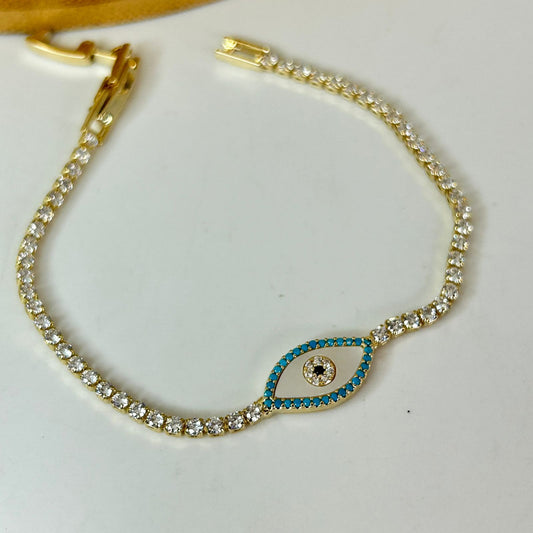 Evil Eye Tennis Bracelet