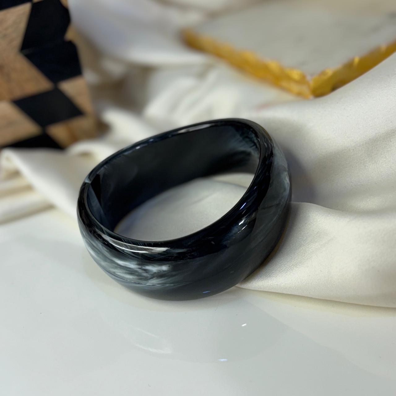 Black Resin Bangle