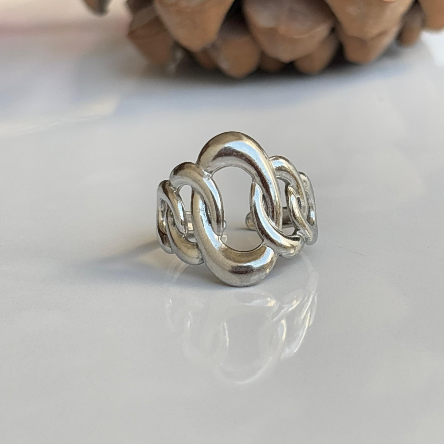 Celestial Link Silver Ring