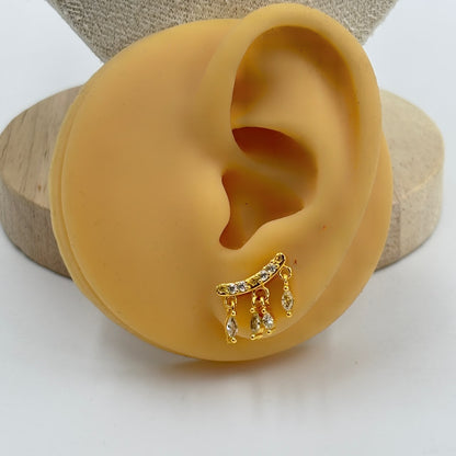 Glimmer Flatback Earrings