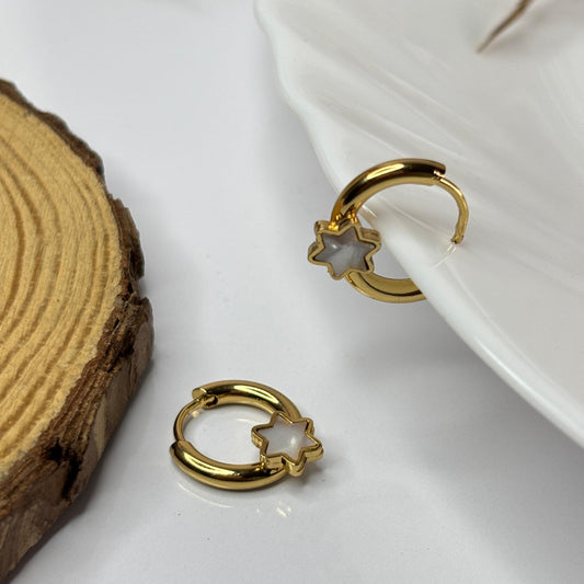 White Star Mini Hoops