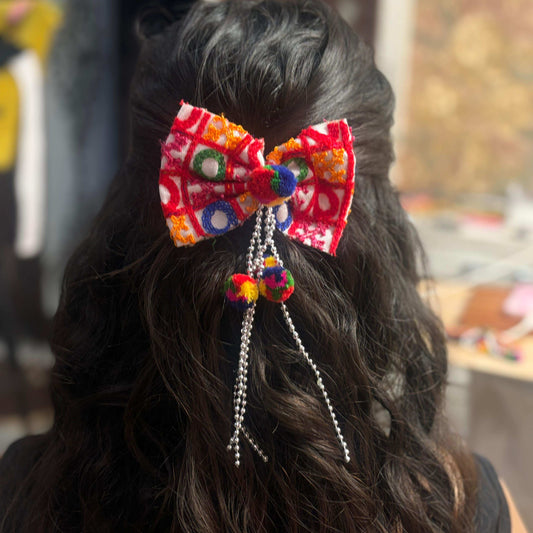 Jhumar Latkan Threadwork Bow