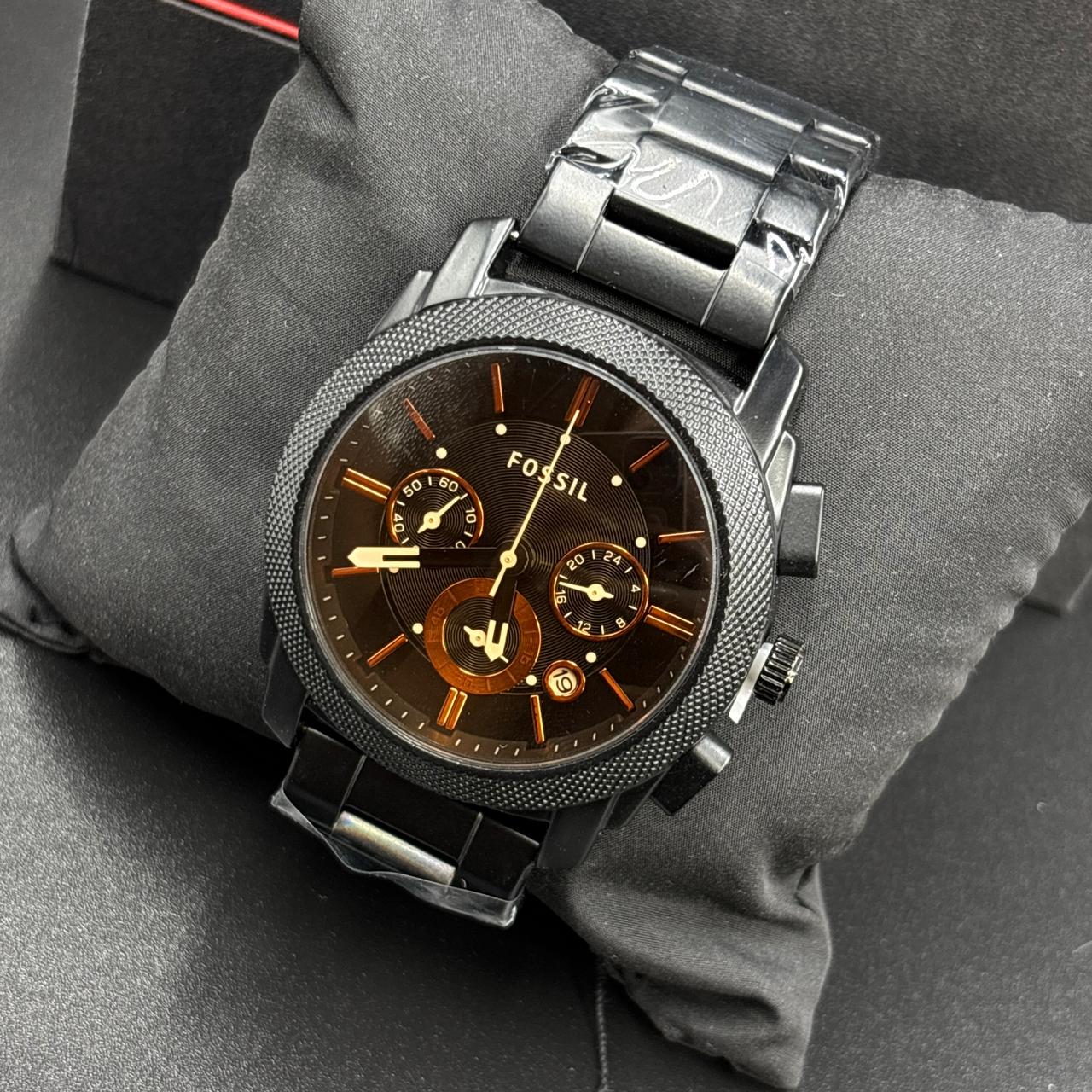 Fossil Black Chronograph Watch