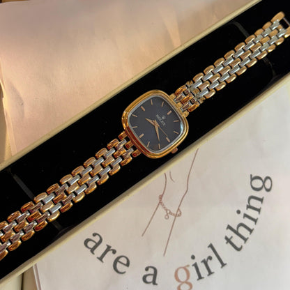 Rolex Fusion Square Watch (Grey-Dual Tone)