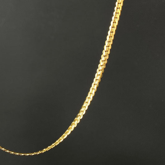 Sigma 18K Gold-Plated Men's Chain 4mm
