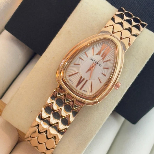 Bvlgari Serpant Sleek Watch ( White Dial)