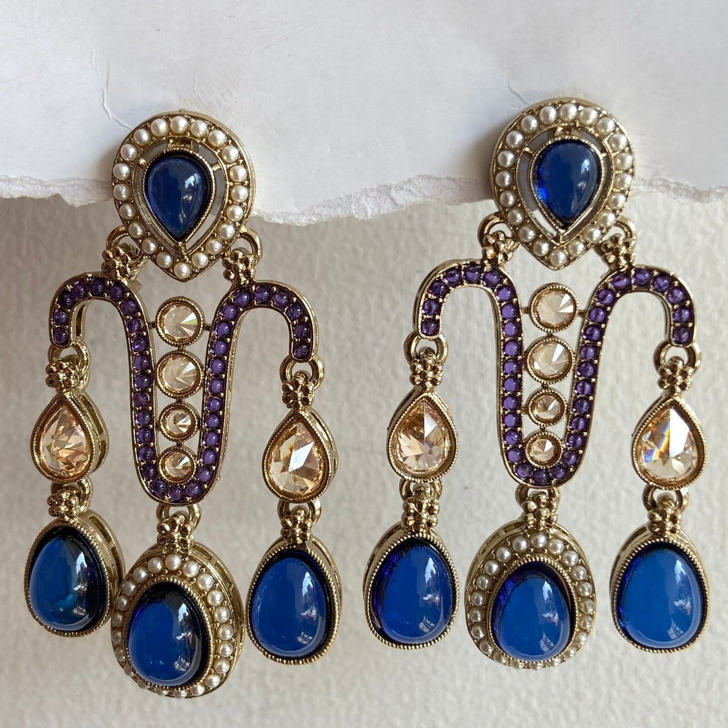 Anayra Pakistani Jhumka (Blue)