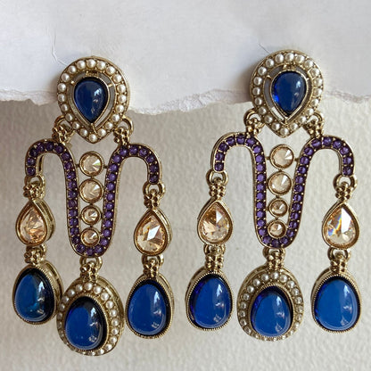 Anayra Pakistani Jhumka (Blue)