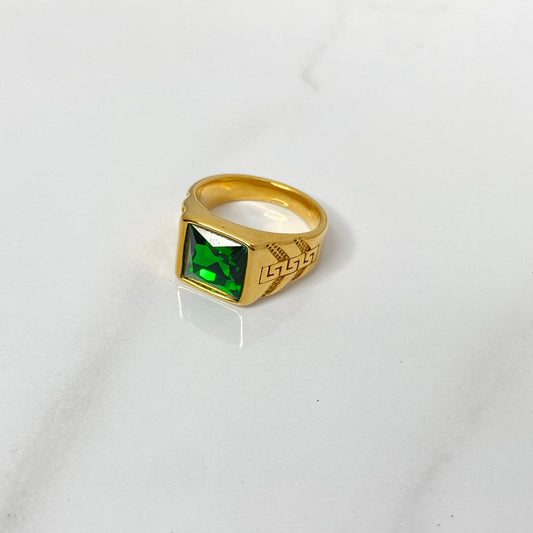 Emerald Rave Ring