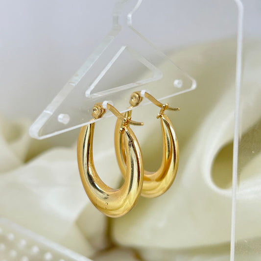 Golden Eclipse Hoops