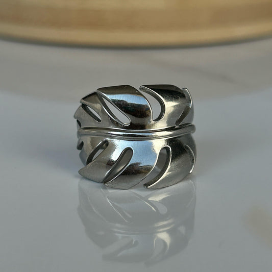 Raspberry Silver Ring