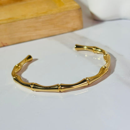 Bamboo Open Cuff Bracelet