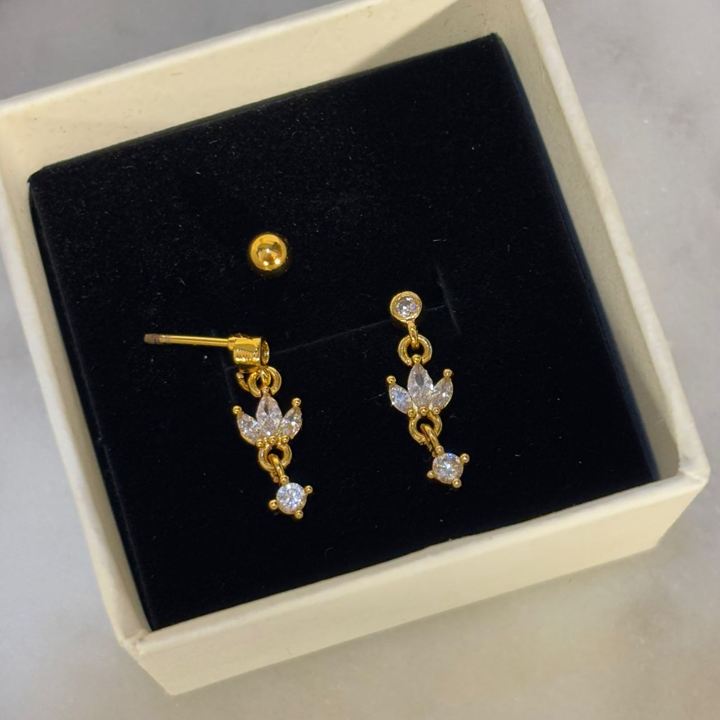 Tria Charm Flatback Earrings