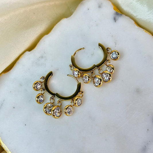 Shiny Hoops 18K Luxe Earrings