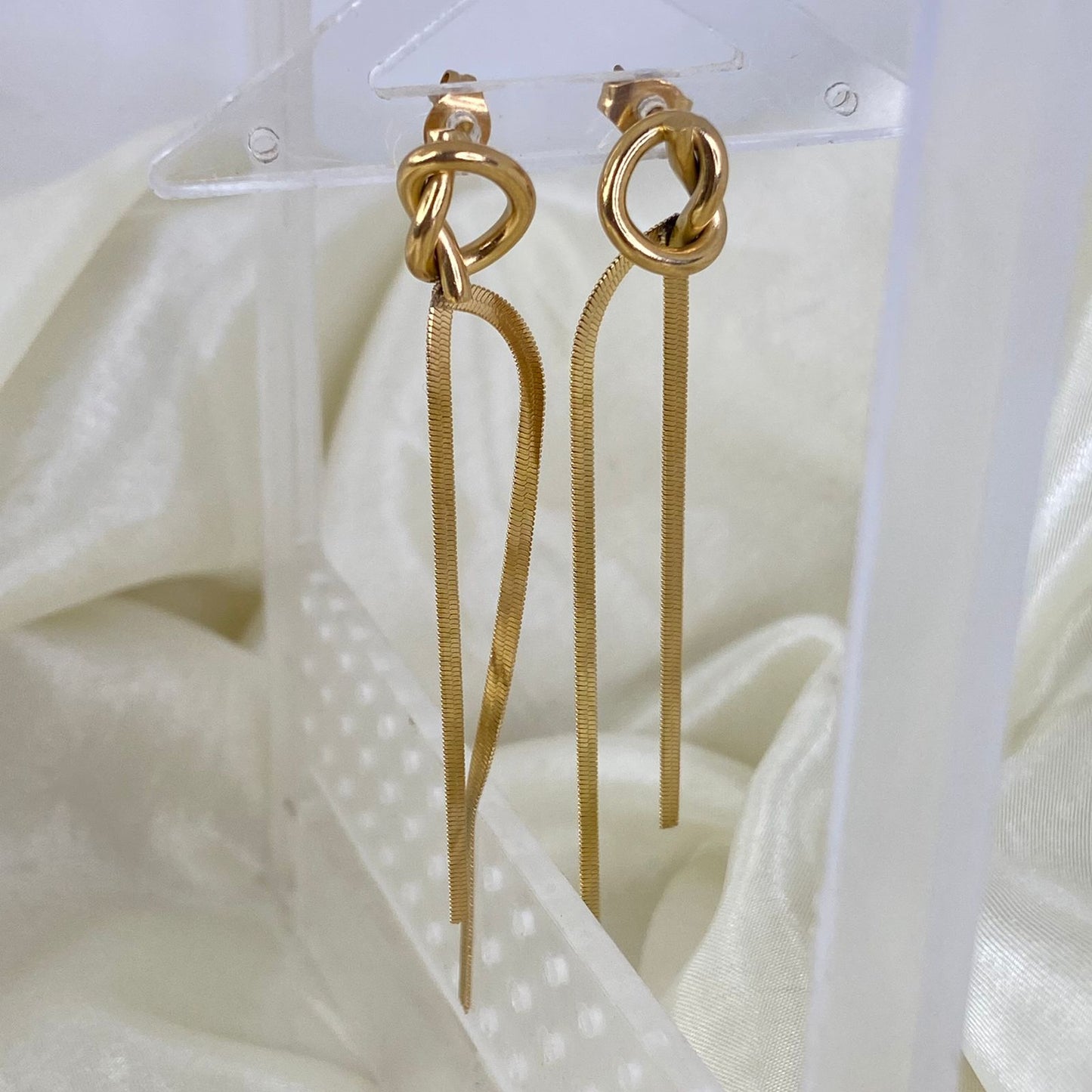 Knot Snake Dangler Earrings