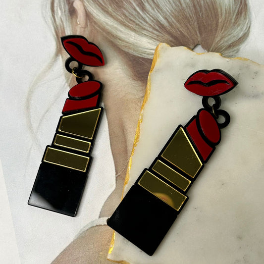 Red Lippies Earrings