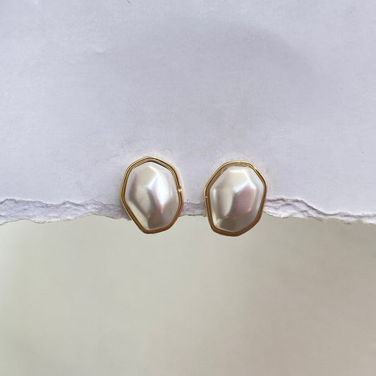 Pearl Coaster Earrings