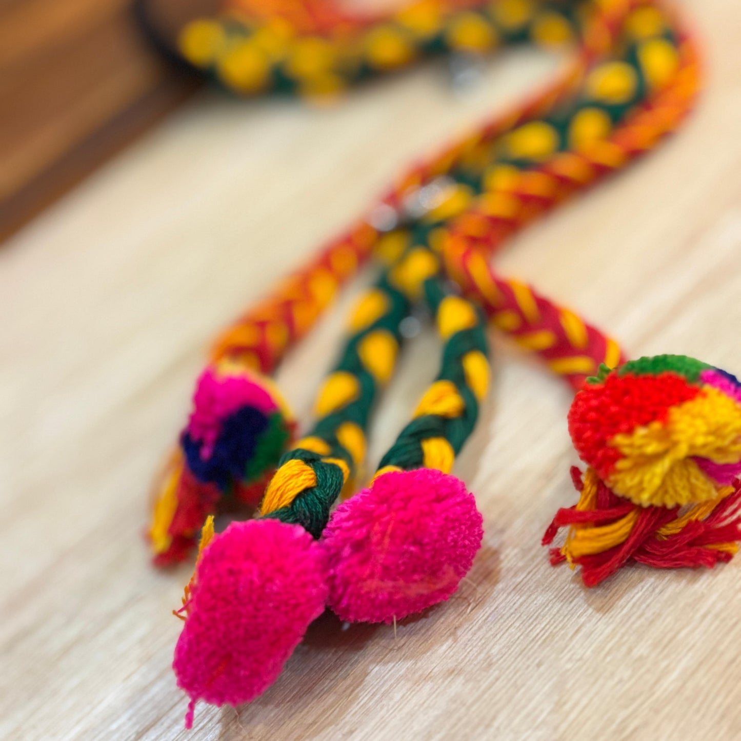 Festive Braided Tassle Hairtie