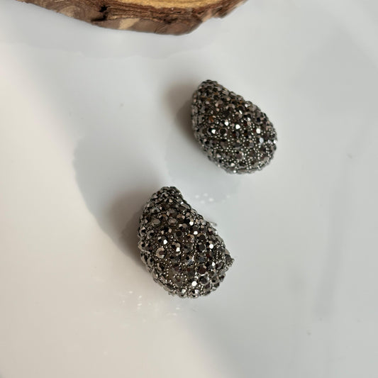 Bling Grey Bottega Earrings