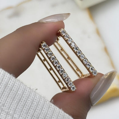 Luxe Edge Hoop Earrings
