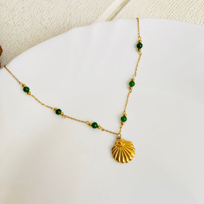 Beach Babe Emerald Necklace