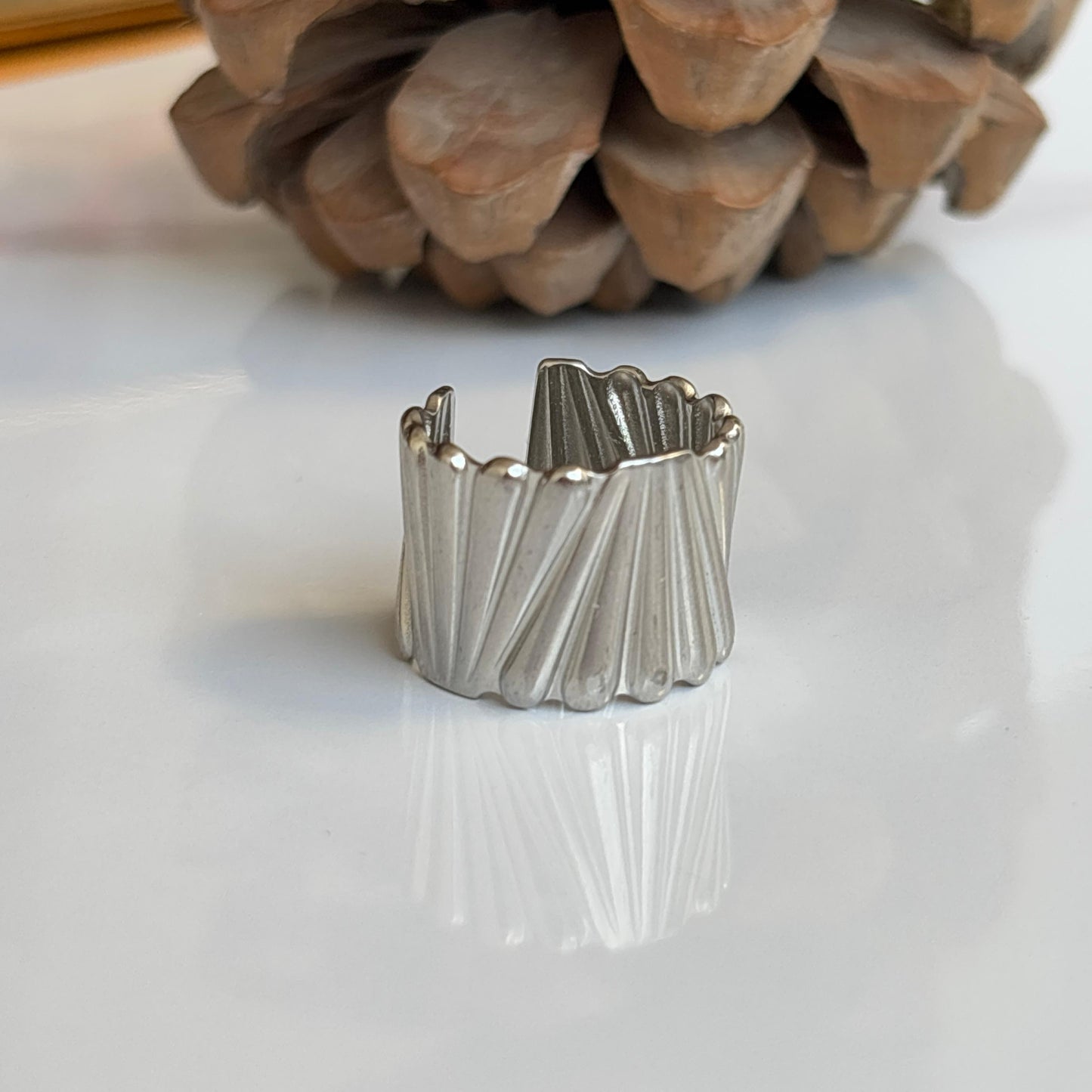 Lustrous Silver Ring