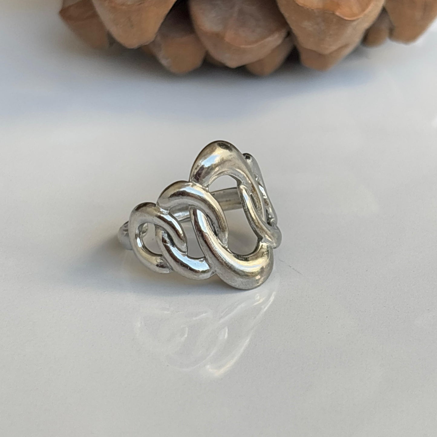 Celestial Link Silver Ring