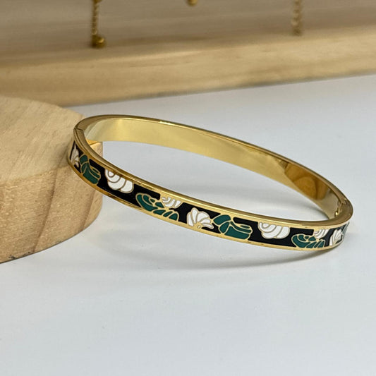 Sleek Enamel Bracelet