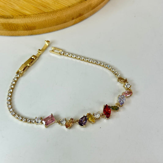Multi Stones Tennis Bracelet
