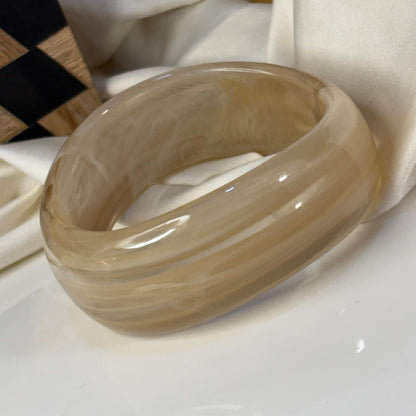 Latte Resin Bangle