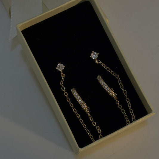 Layered  Classic Hoops